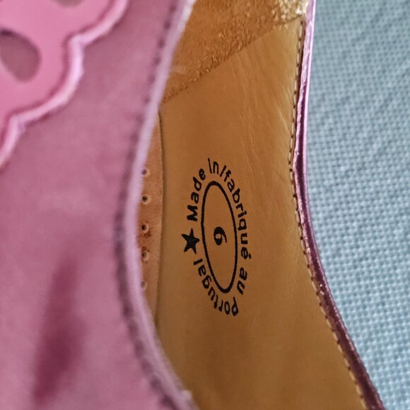 John Fluevog Lottie Deno Pink Patent leather Mary Janes. Sz 6 - Picture 4 of 5